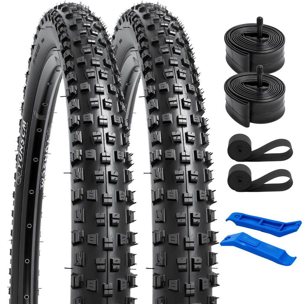 YunSCM 2-Pack 29x2.10 MTB Tyres | 60TPI Foldable Puncture Resistant Tires