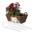 Relaxdays Watering Globes – Set of 4 Plastic Self-Watering Bulbs, 8cm