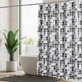 GERUIKE Weighted Shower Curtain | 180x180cm Waterproof Anti-Mould Polyester