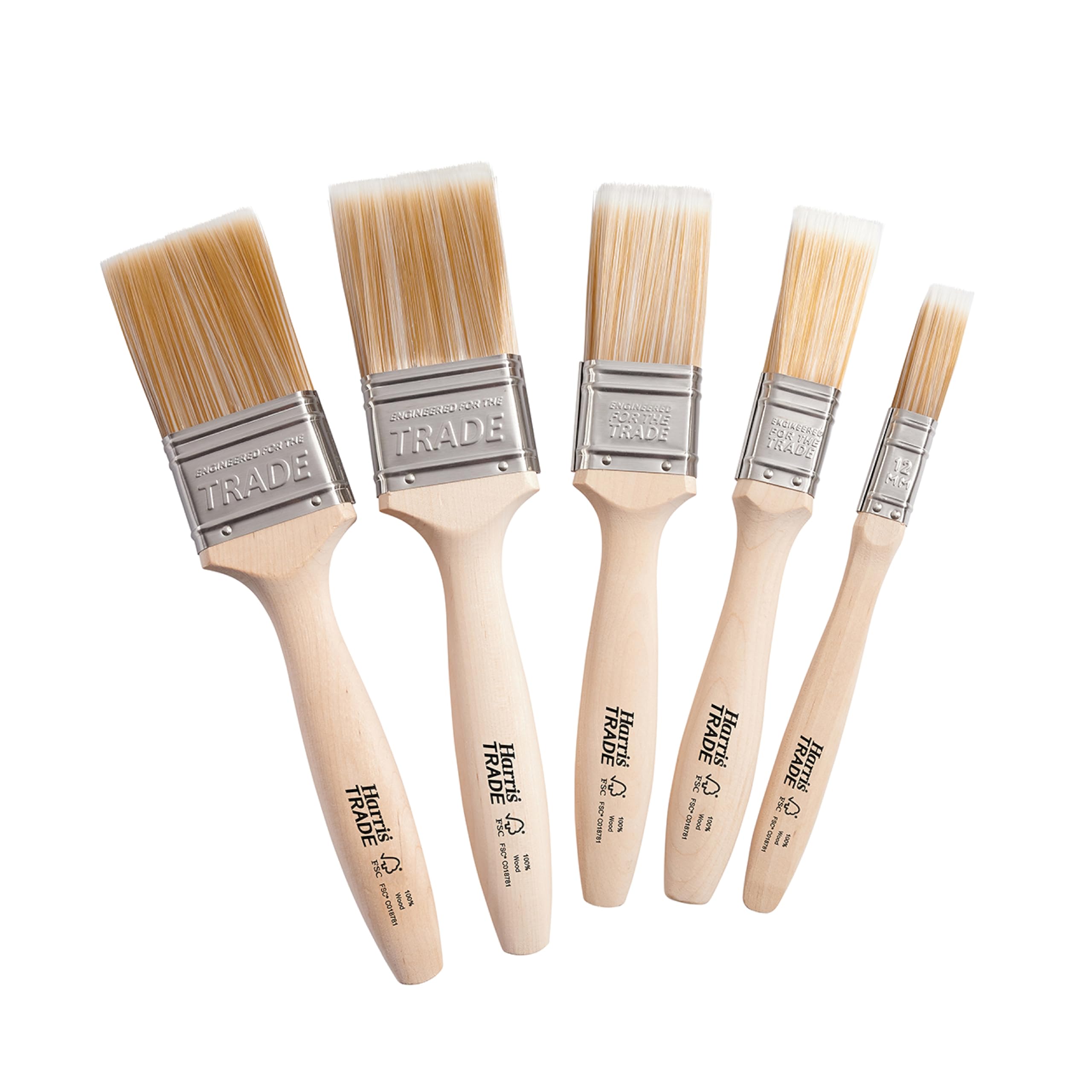Harris Trade Paint Brush Multi-Pack | 5 Piece Professional Set | Jolof Store
