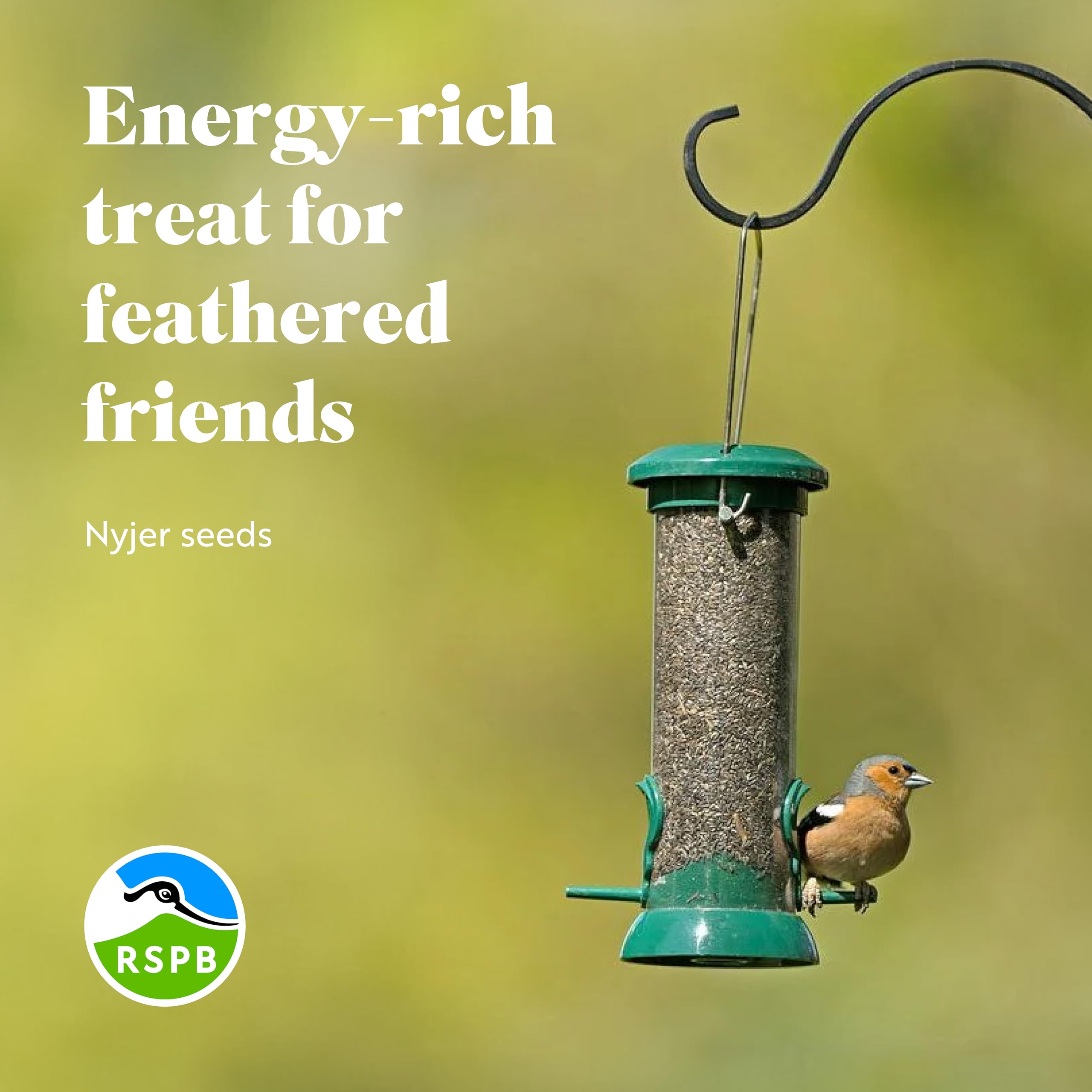 RSPB Nyjer Seeds – High Energy Wild Bird Food for Goldfinches (12.75kg)
