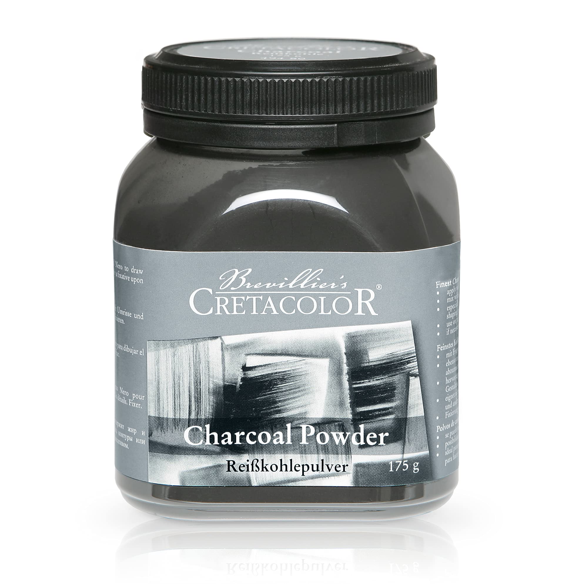 Cretacolor Carbon Powder for Drawing and Shading - 175g Large Jar