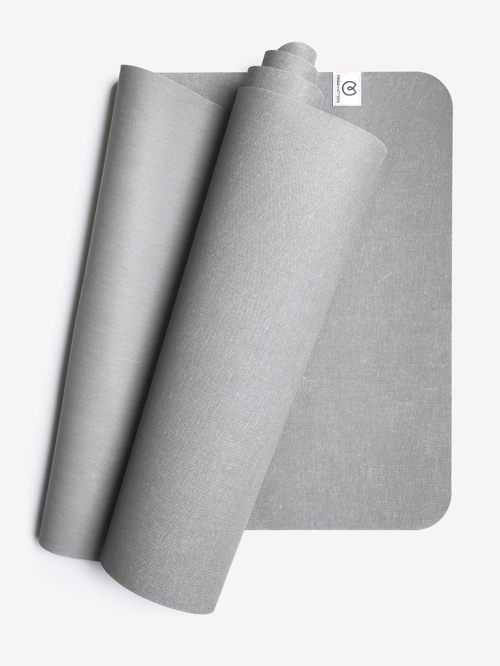 Yogamatters Eco Rise 3mm Natural Tree Rubber Non-Slip Yoga Mat - Grey Ice