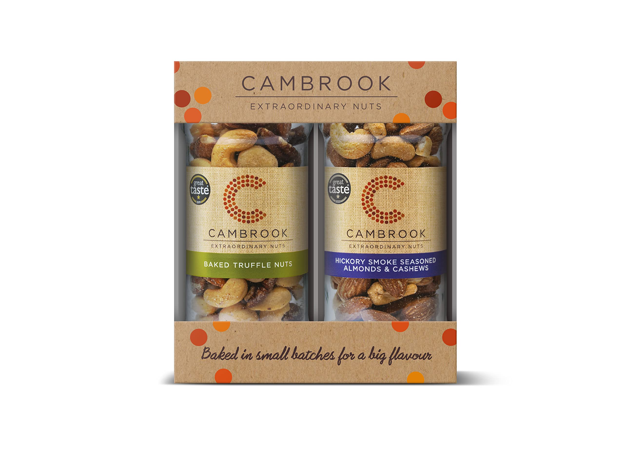 Cambrook Gourmet Nut Gift Set – Hickory Smoke & Baked Truffle Jars