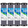 1 Micron CTO Carbon Water Filter Replacement, 10" x 2.5" – 4 Pack
