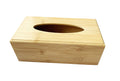 Jolof Store Bamboo Wooden Tissue Box Cover | Large Rectangle Wipe Dispenser
