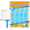 ZaKaBox 14 Inch Microfiber Window Squeegee Replacement Cloths | 4 Pack