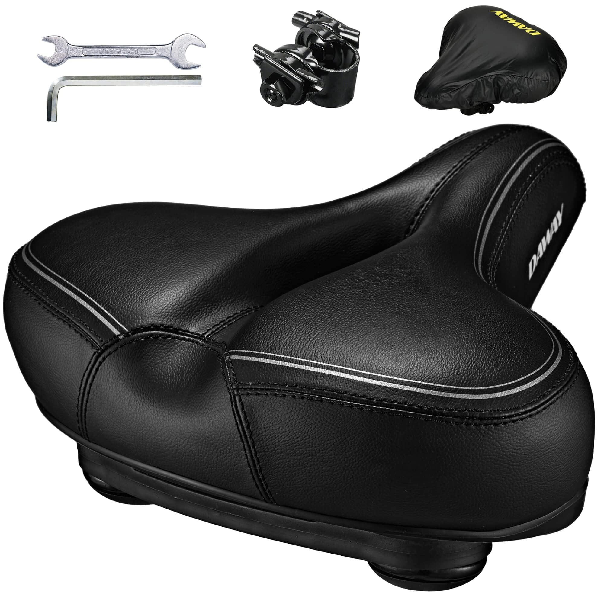 DAWAY C30i Oversized Bike Seat - Memory Foam Padded Bicycle Saddle