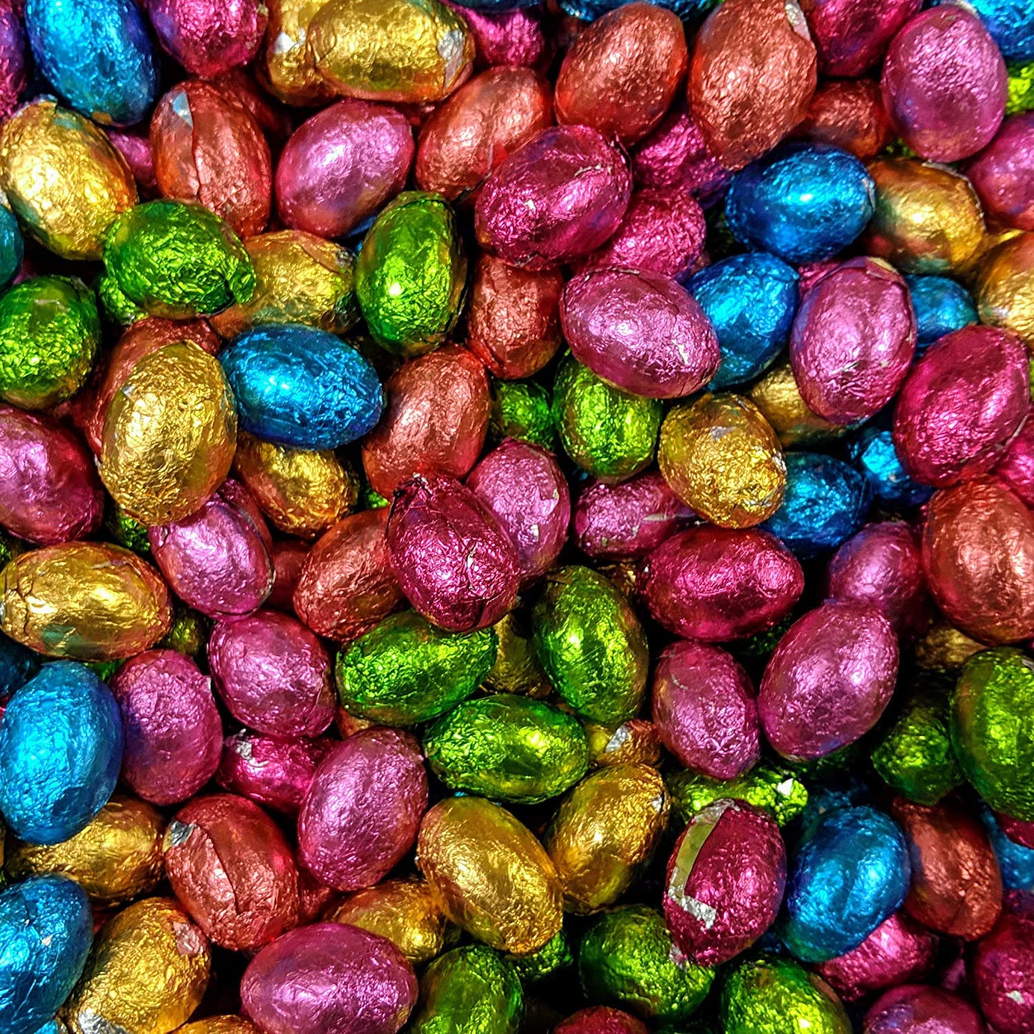 Bulk Chocolate Easter Eggs - 1KG Foil Wrapped Gift Pouch