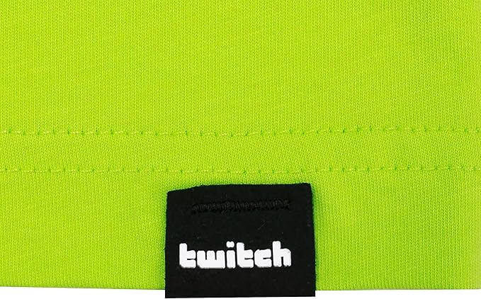 Twitch Long Sleeve Tee – Unisex Neon Yellow 100% Cotton Shirt – Size M