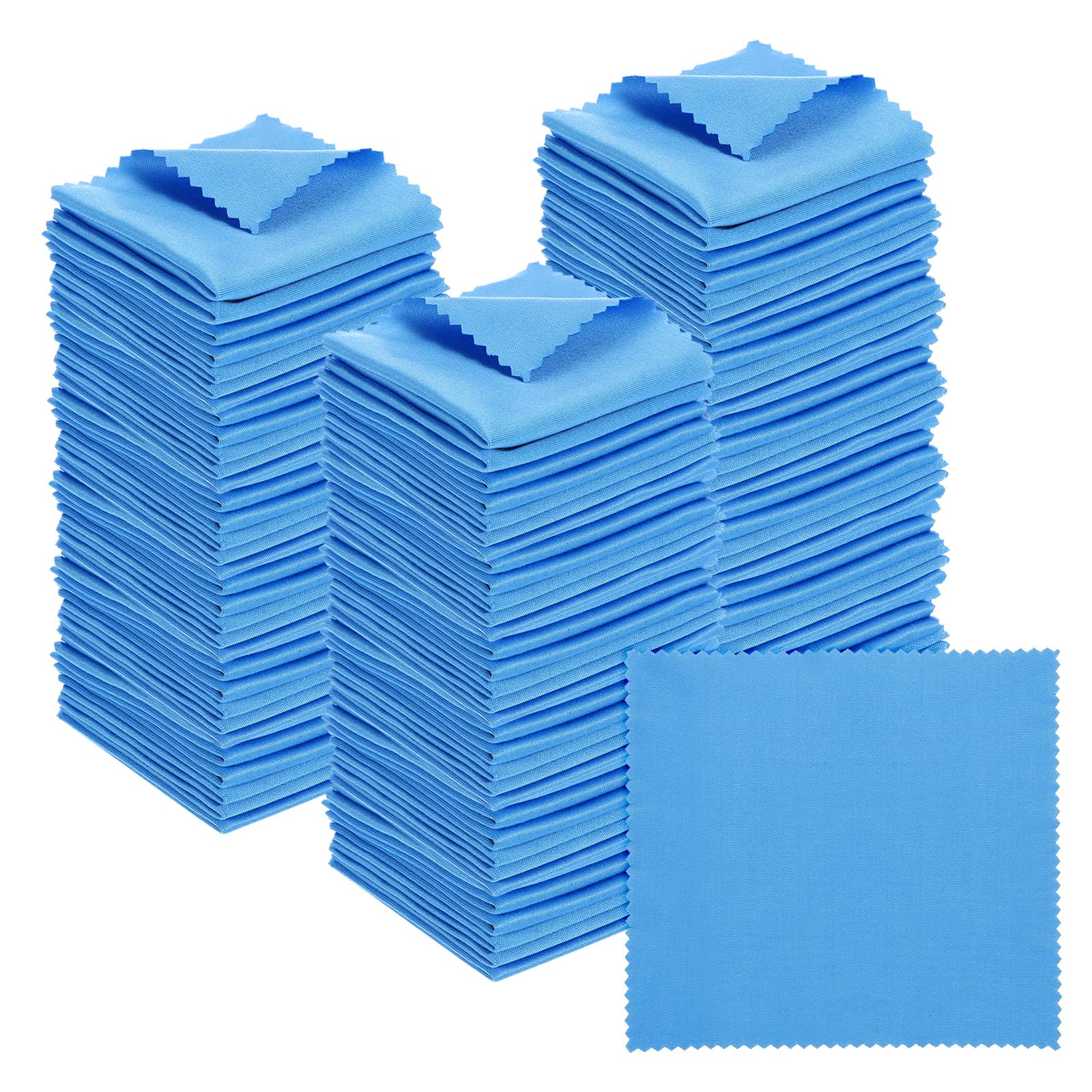 PATIKIL Microfiber Cleaning Cloths for Glasses & Screens, 100 Pack – Blue