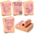 Tattoo Practice Skin - 5 Feline Designs 3mm Silicone