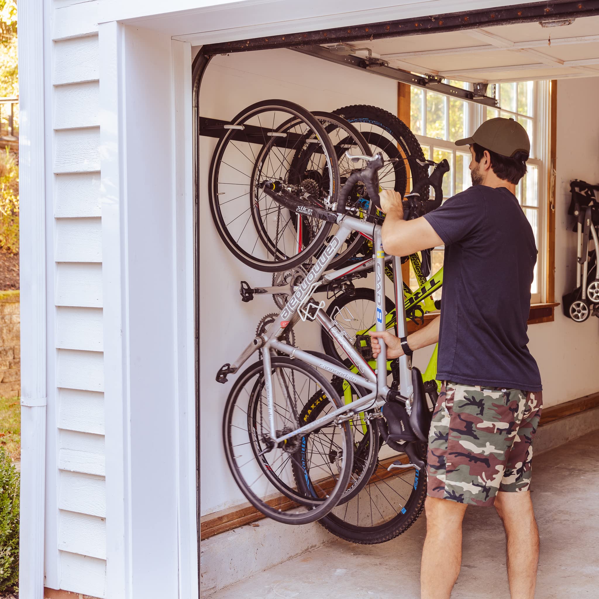 Jolof Store BLAT 4 Bike Rack - Heavy Duty Steel Garage Wall Mount