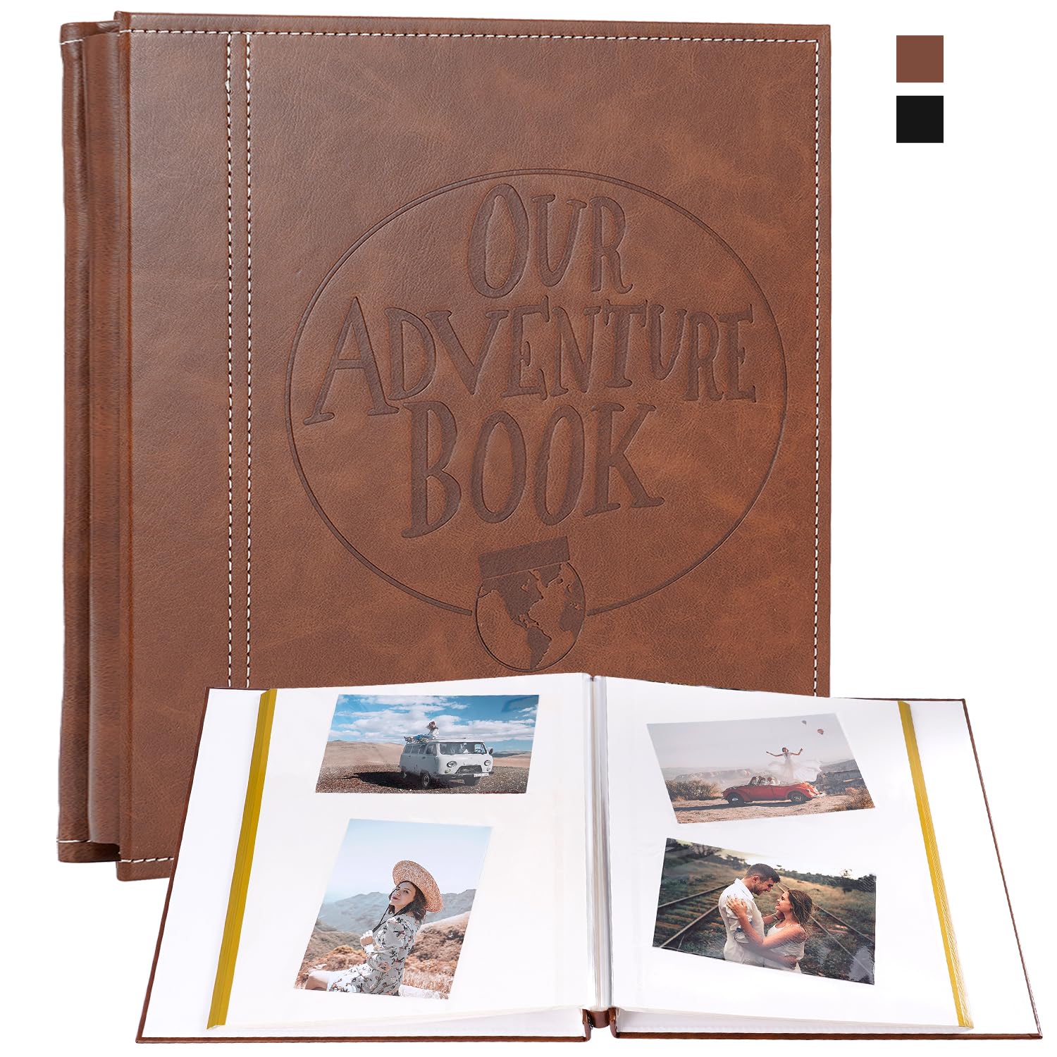 Self Adhesive Leather Photo Album – 40 Page Wedding Scrapbook