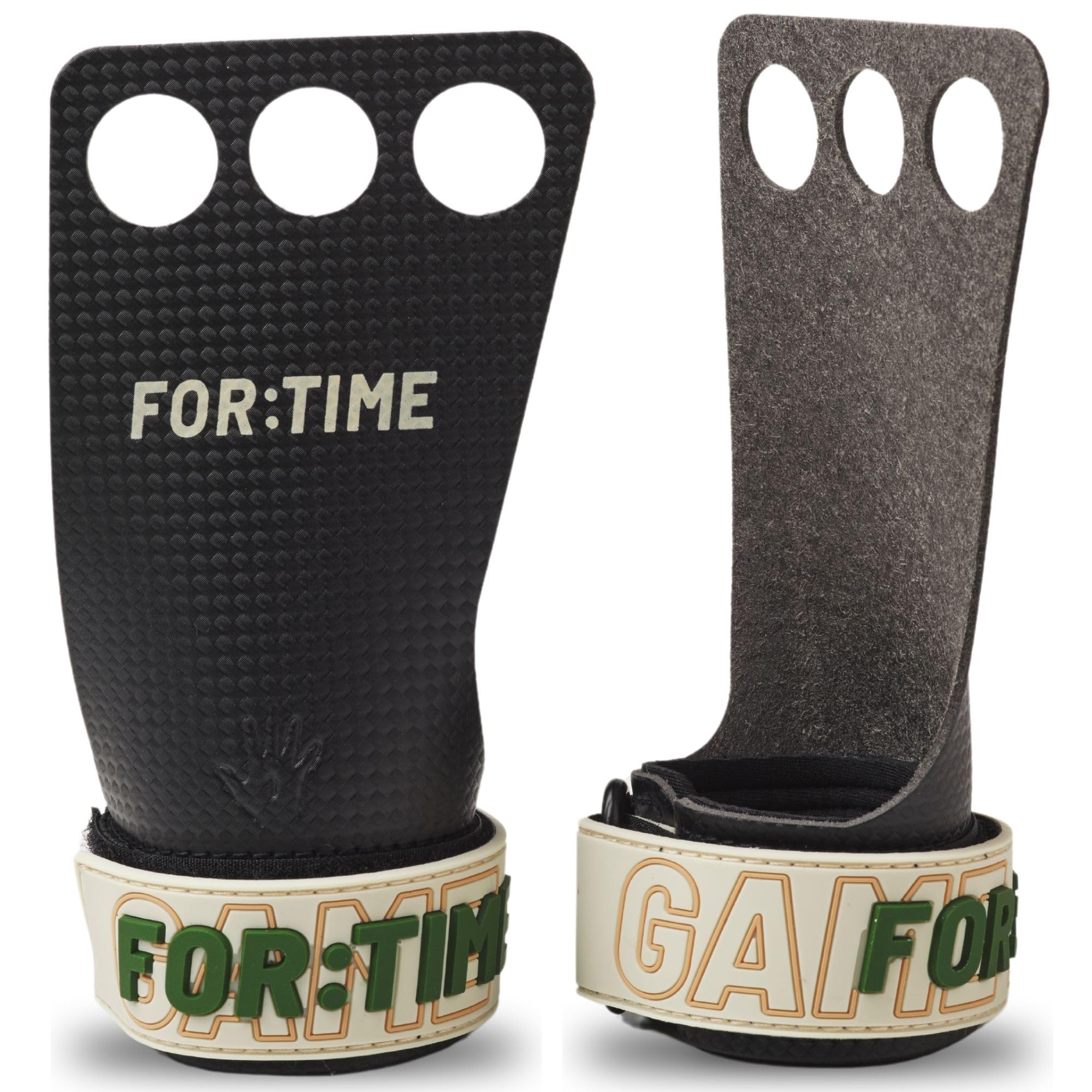 FOR:TIME FITNESS Carbon Fiber CrossFit Hand Grips with Wrist Support