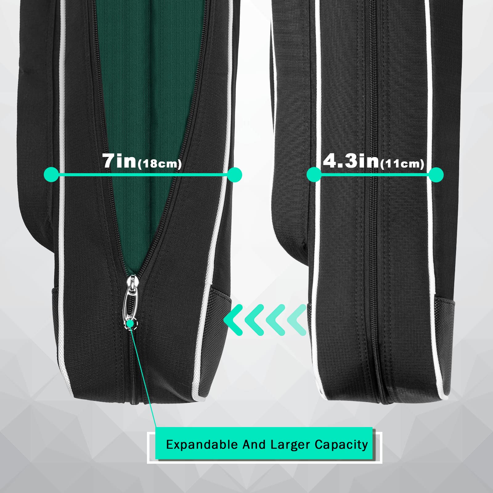 LZFAN Expandable Golf Travel Bag | Sunday Practice Bag for 14 Clubs