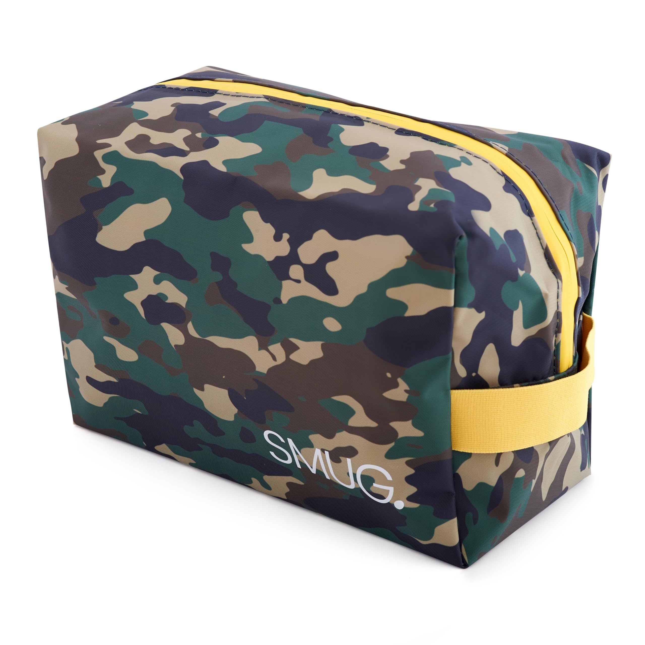 SMUG Waterproof Travel Toiletry Wash Bag - Large Green Camo Organizer