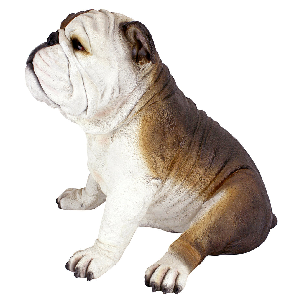 Design Toscano Buster the Bulldog Garden Statue – 16 Inch Resin Decor