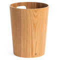 Kazai Börje Real Wood Waste Paper Bin – 9L Ash Wooden Trash Basket