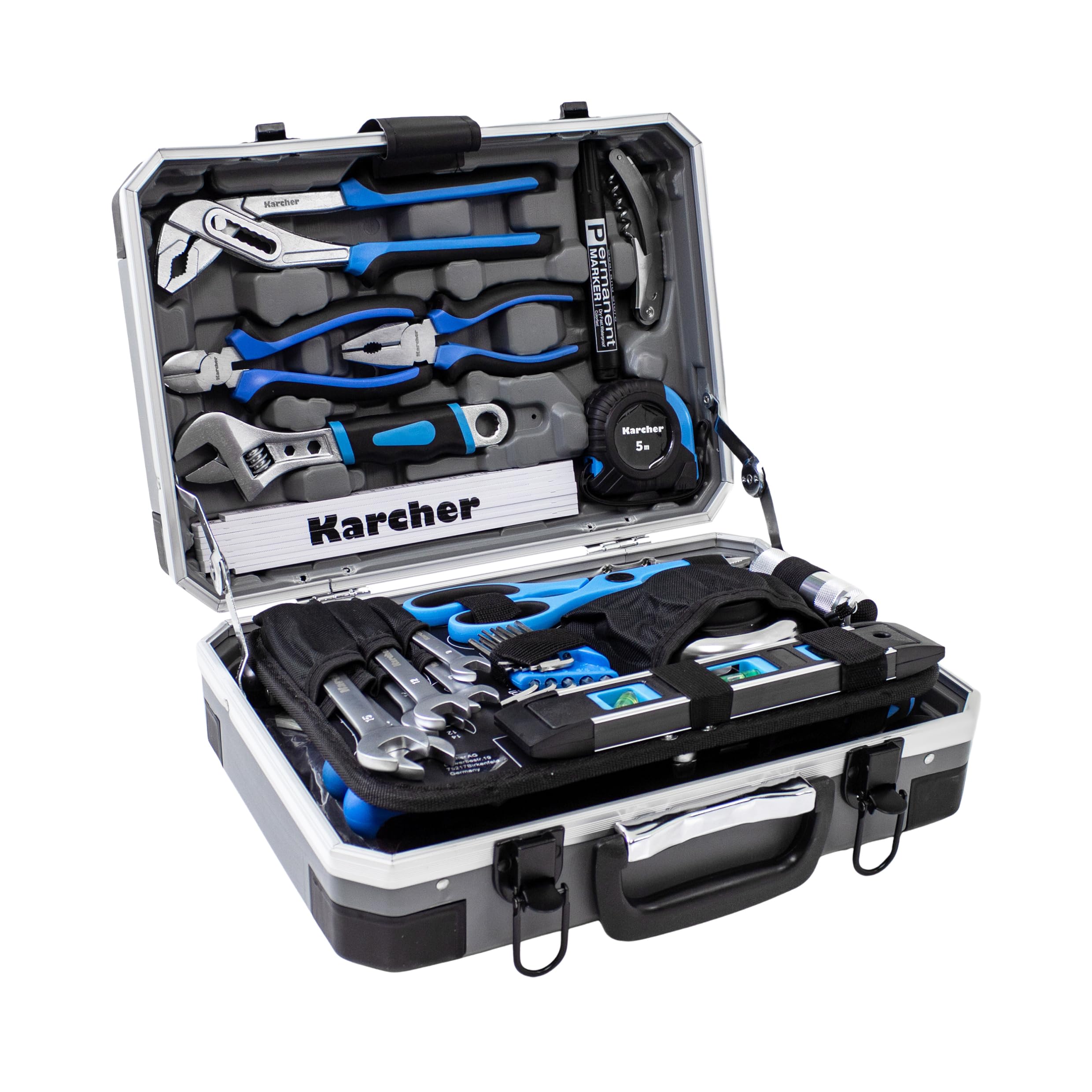 Karcher 114-Piece Tool Set | Chrome Vanadium Steel Home Repair Kit