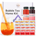 Bubble Tea Kit - Mango & Strawberry Fruit Tea with Popping Boba