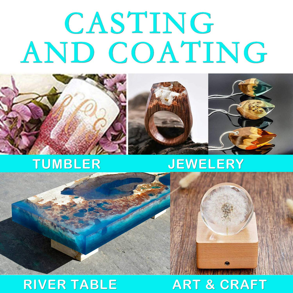 Clear Epoxy Resin 1 Gallon Kit – 2 Part Casting Resin