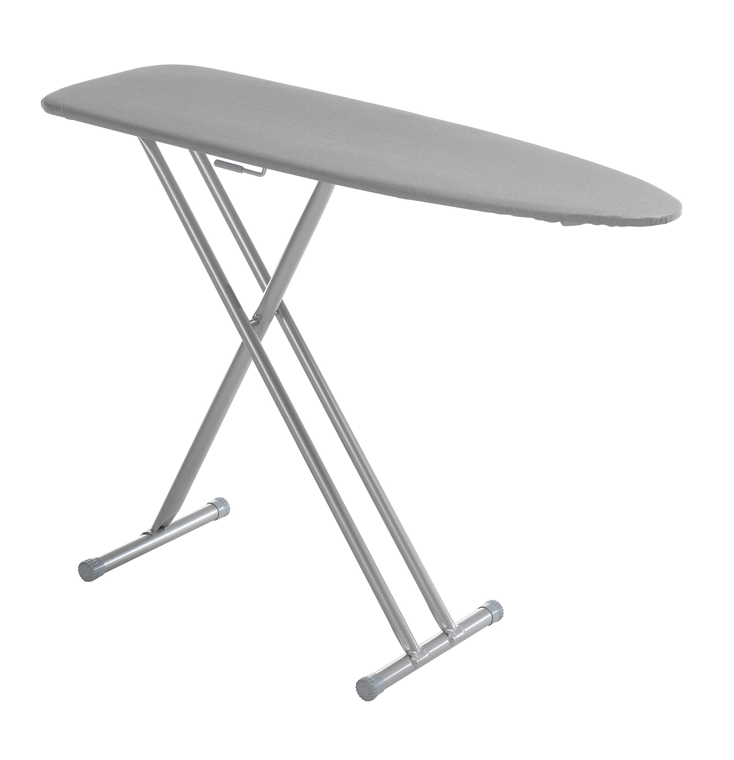 Mabel Home Ergo T-Leg Ironing Board - 45x15 Inch with Extra Cover, Grey