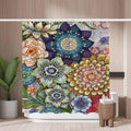 Woutay Floral Shower Curtain – Mold Resistant Waterproof Polyester