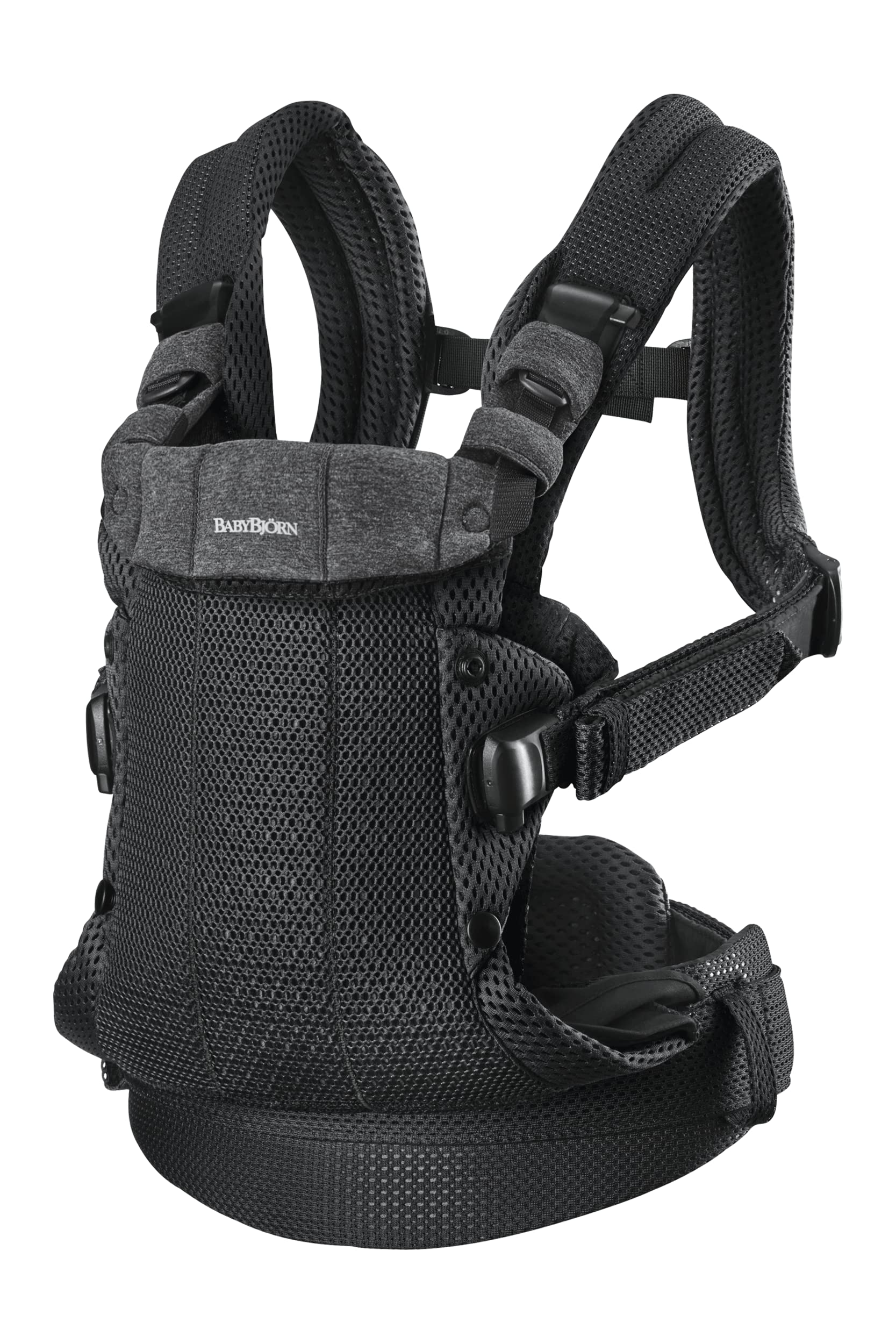 BabyBjörn Baby Carrier Harmony – Ergonomic 3D Mesh Carrier, Black