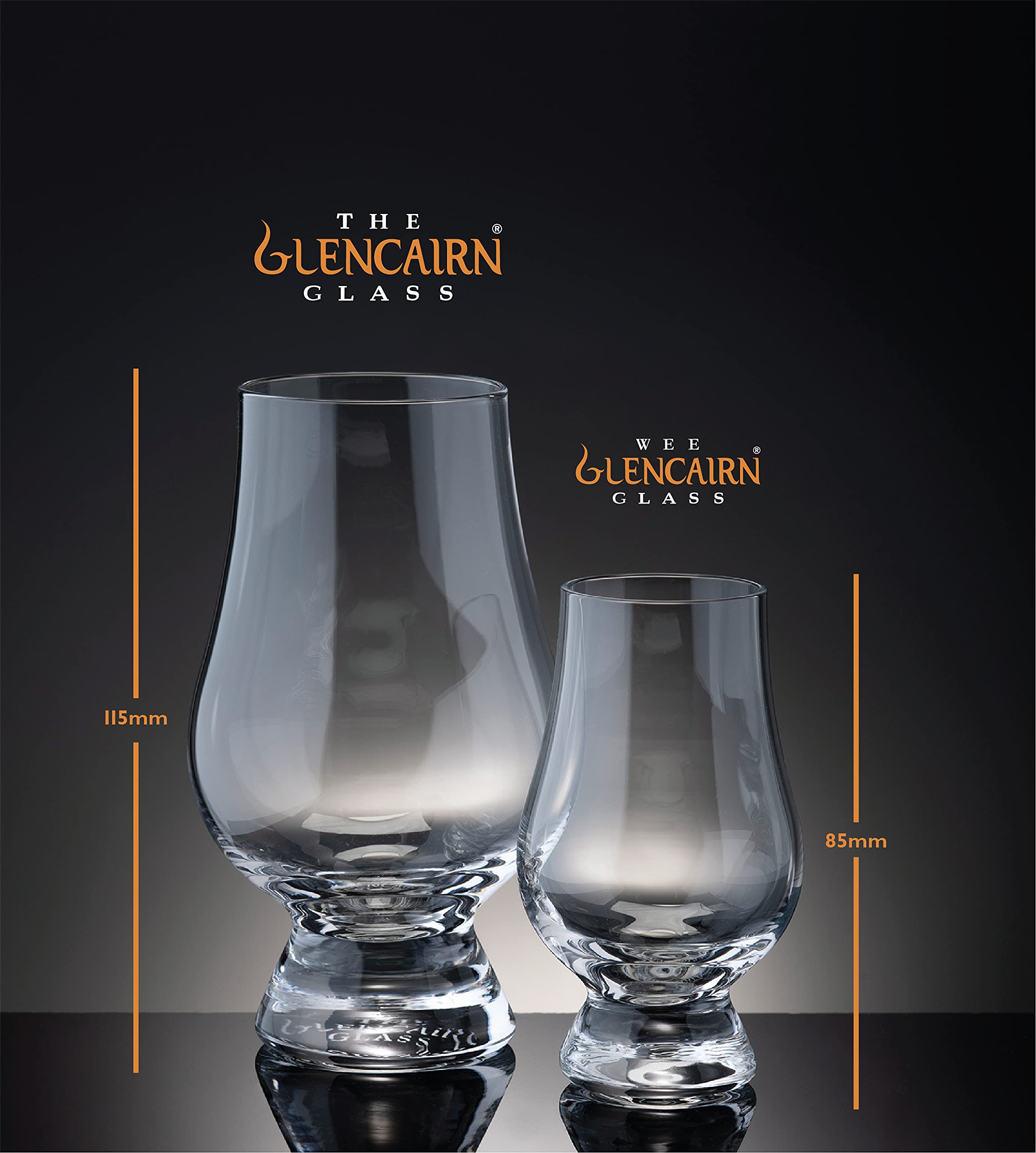 Glencairn Crystal Wee Whiskey Tasting Glass - Miniature Set of 12