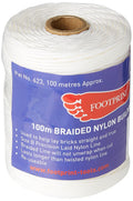Footprint Bricklayers Line – 100m Braided Nylon Masonry String – White