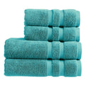 Christy Chroma 4-Piece Cotton Towel Set – 675GSM Heavyweight – Vivid Teal