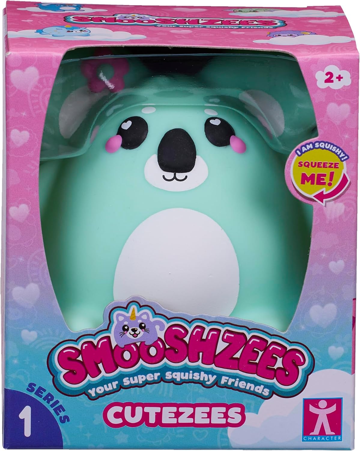 Smooshzees Cutezees Esme Green Kitty - 3.5 Inch Soft Plush Toy