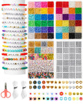 ZENMAG Clay Beads Bracelet Making Kit – 48 Colors with 1540 Letter Beads