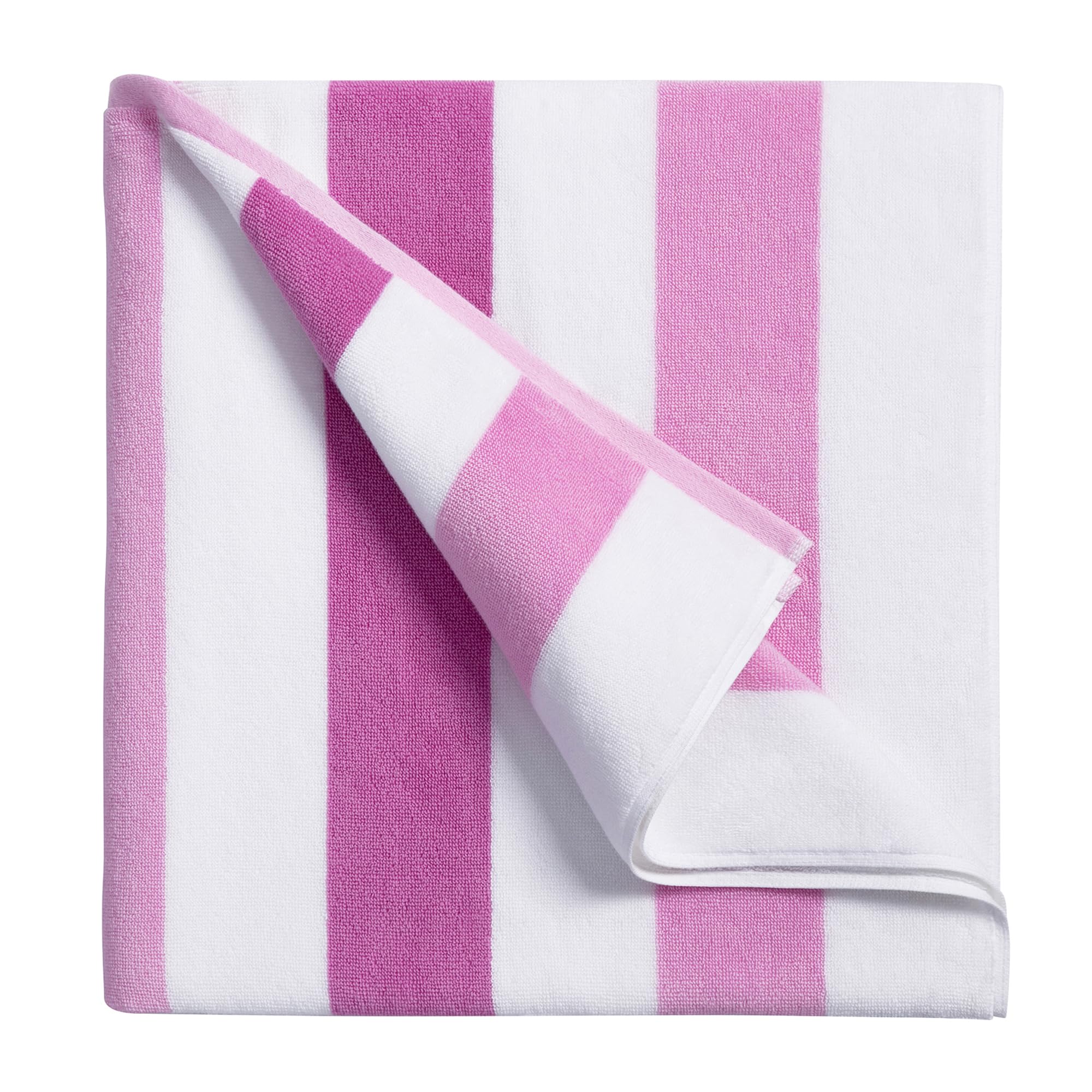 Bornbay Oversized Beach Towel – 40x70 100% Cotton Thick Pink Pool Towel