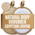 Natural Egyptian Loofah Pads – Double Sided Body Scrubber (2 Pack)