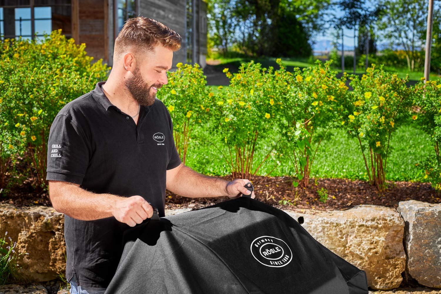 RÖSLE BBQ Grill Cover for Videro G6/G6-S | Weatherproof Polyester