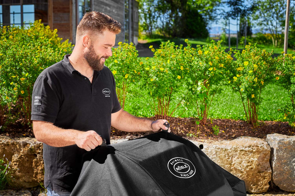 RÖSLE Videro G4/G4-S Gas Grill Cover – Weatherproof Polyester BBQ Station