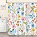 Cozzsnuge Floral Shower Curtain | Watercolor Flower Polyester 180x180cm