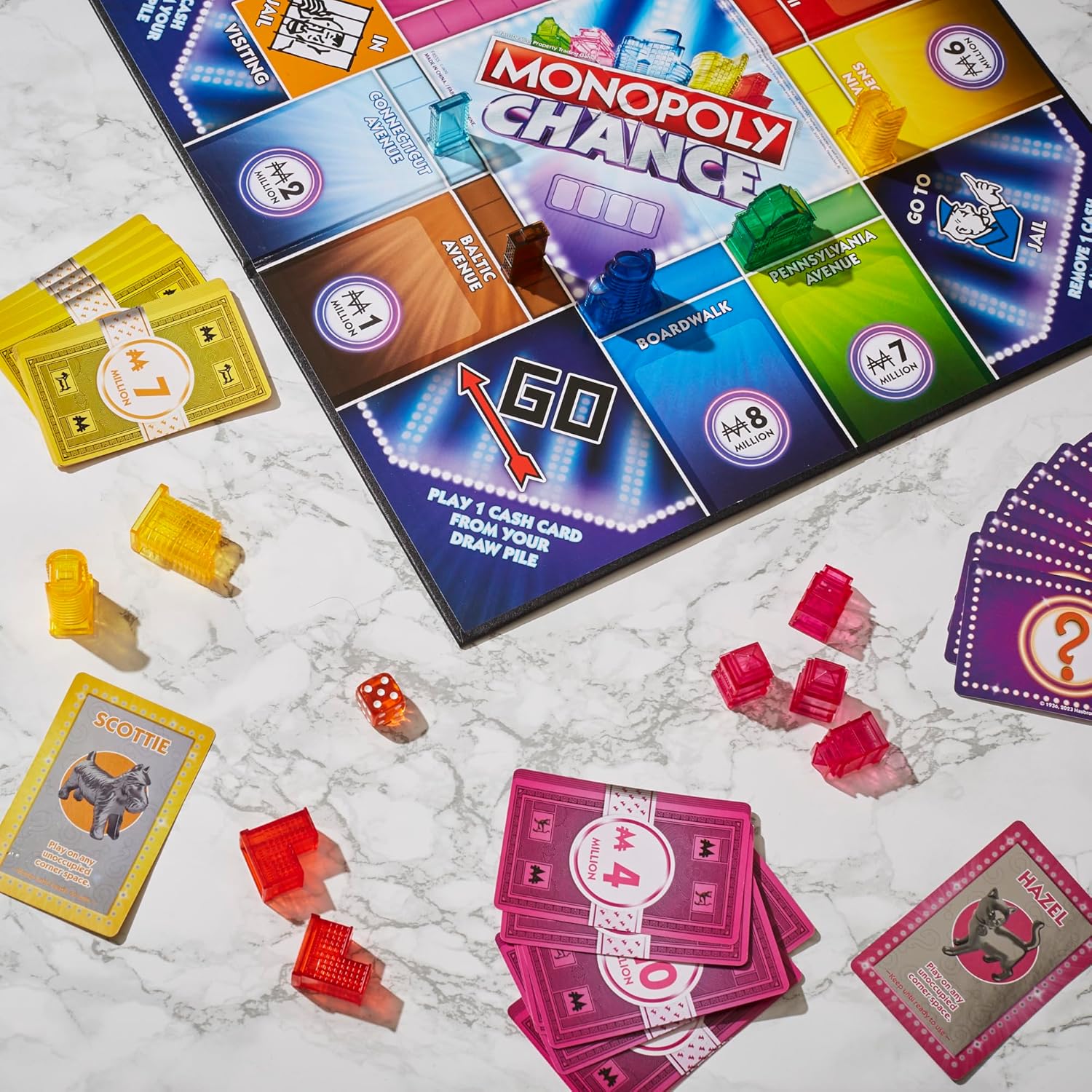 Hasbro Monopoly Chance Card Game – Fast-Paced Family Strategy Board Game