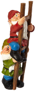 Design Toscano Climbing Gnomes Garden Statue - 28cm Polyresin Outdoor Decor
