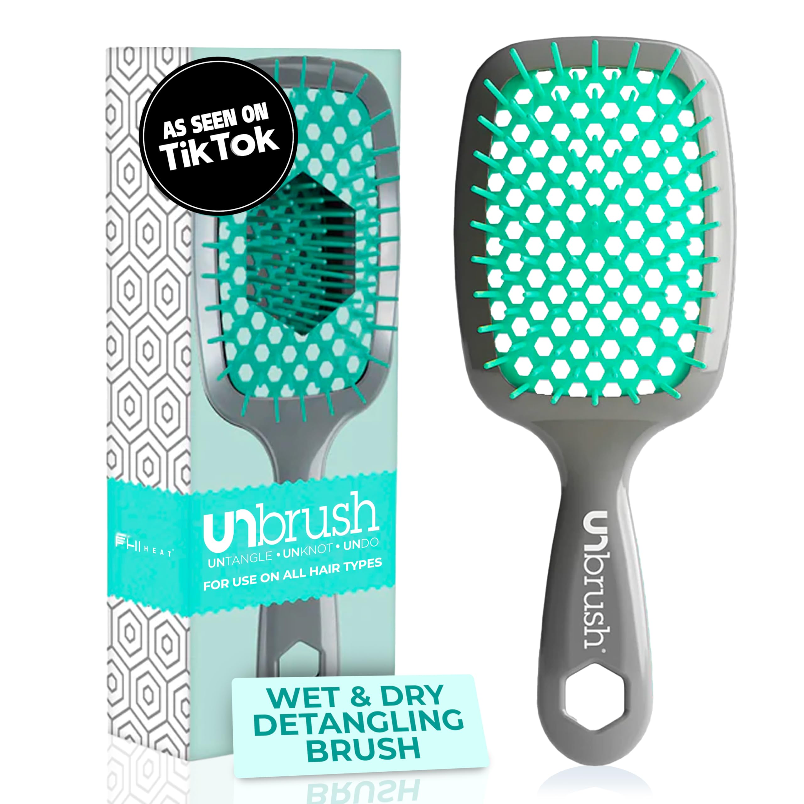 FHI Heat UNbrush Vented Detangling Hair Brush | Anti-Static Aurora