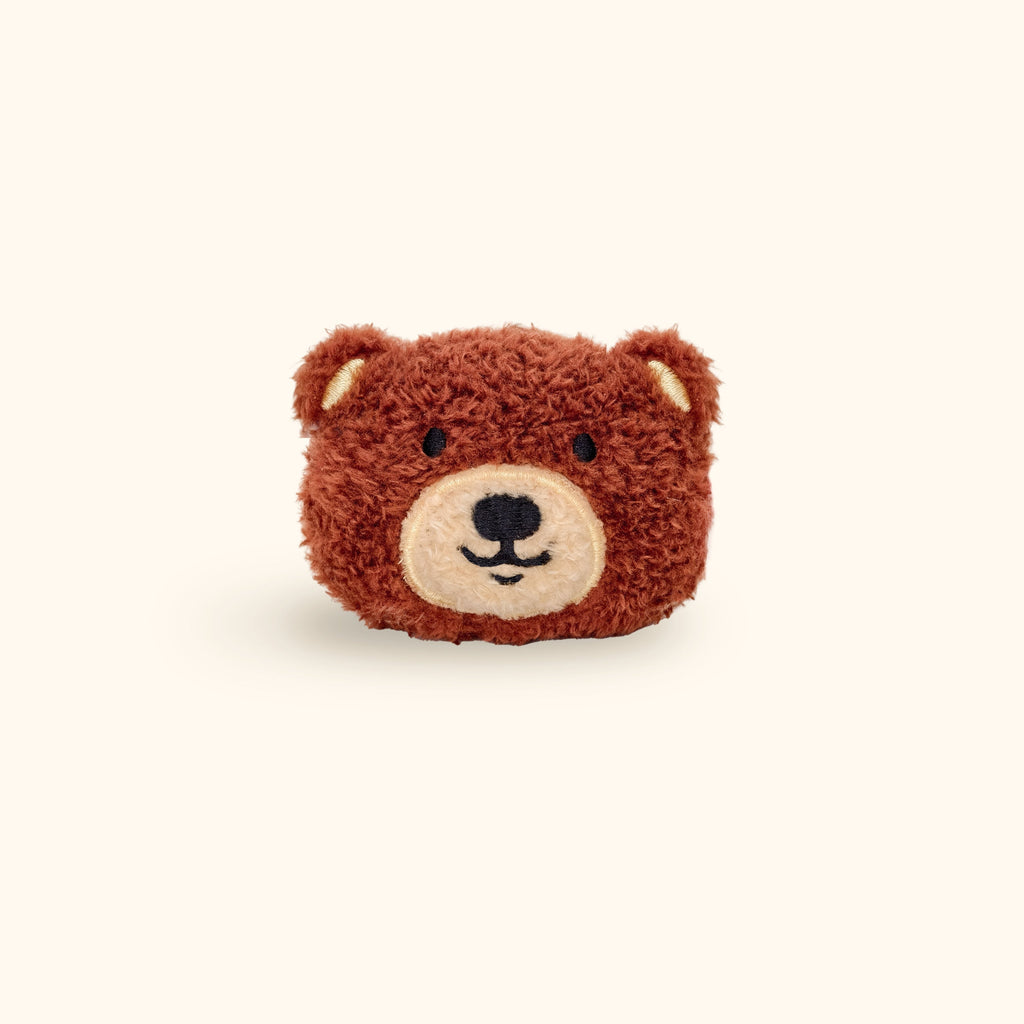LuLuFun Studio Brown Bear Plush Bag Charm – Sherpa Teddy Bear Keychain