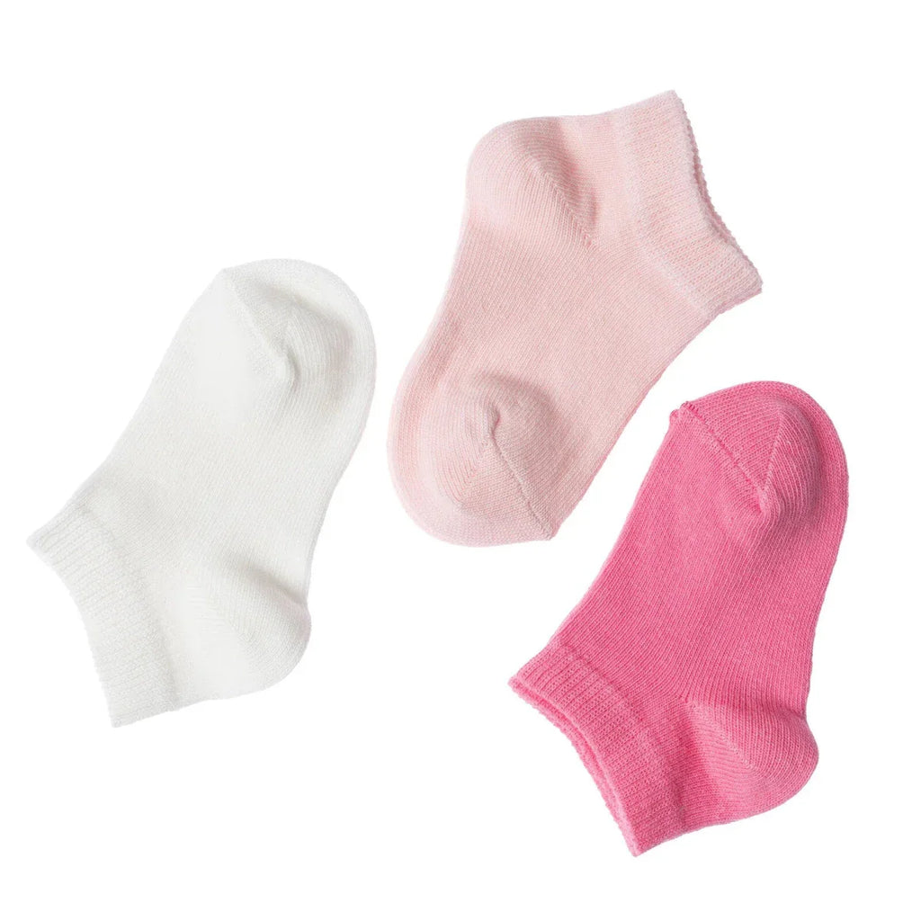 HelloBaby Baby Girl Socks 3 pcs - Pink