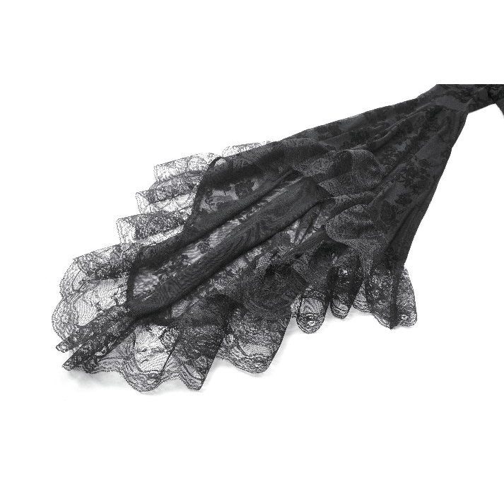 Dark In Love Minerva Black Lace Dress – Gothic Bell Sleeve Mini Dress
