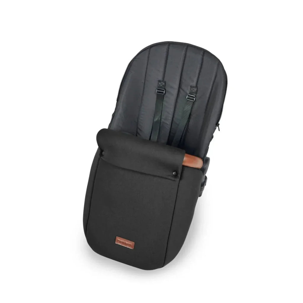 Ickle Bubba Stomp Luxe Travel System with i-Size Stratus Car Seat & ISOFIX Base 12 pcs - Black & Midnight & Tan
