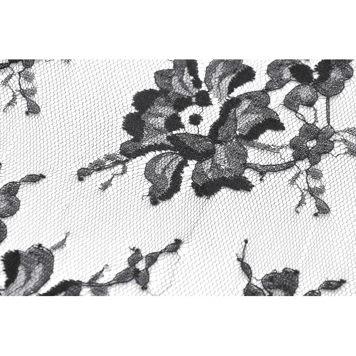 Dark in Love Thalassa Floral Lace Draped Arm Sleeves | Black Cotton