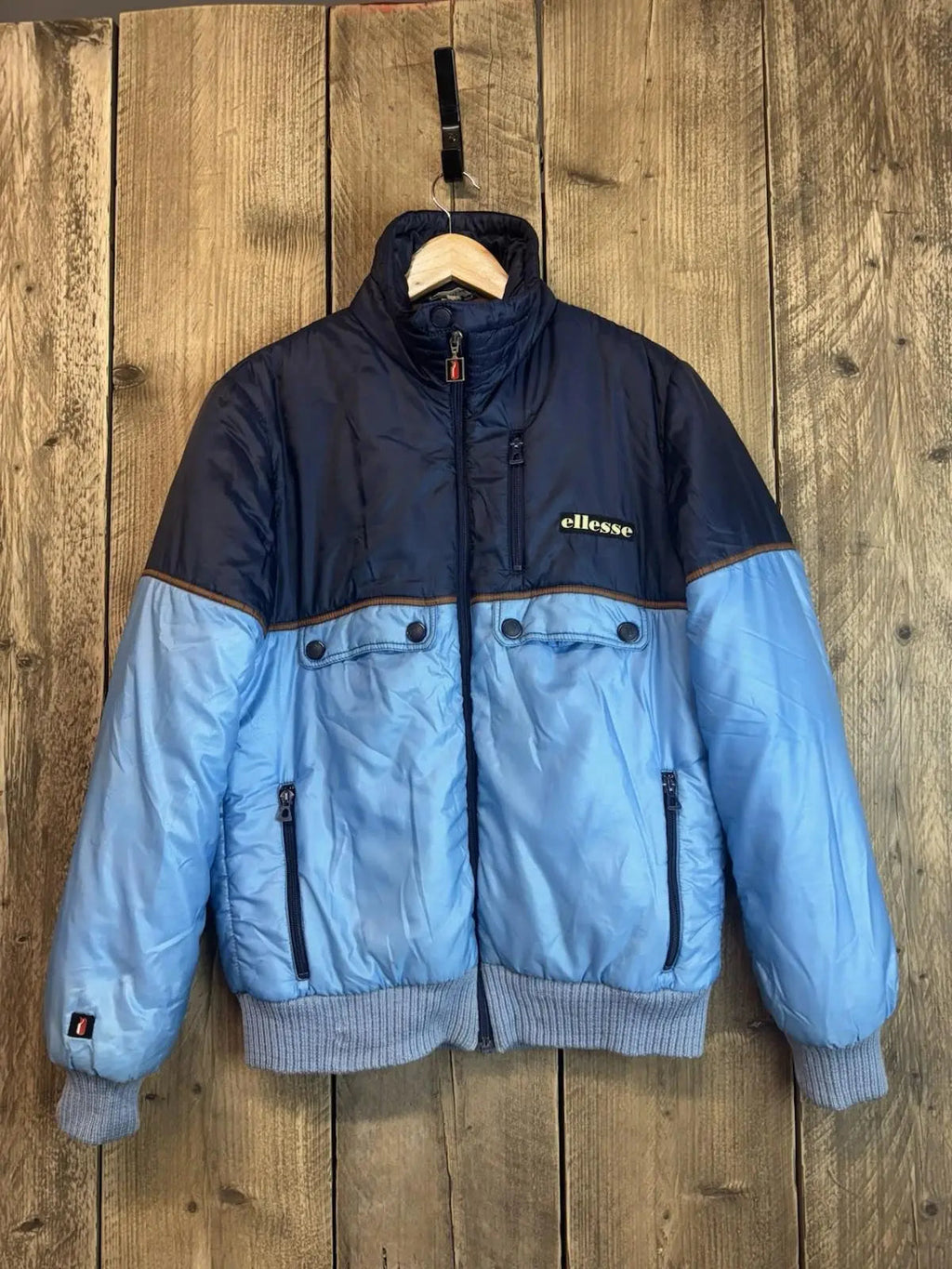 A Original Vintage Ellese Ski Jacket Coat Mens Large Penguin Logo 1968-75 Rare