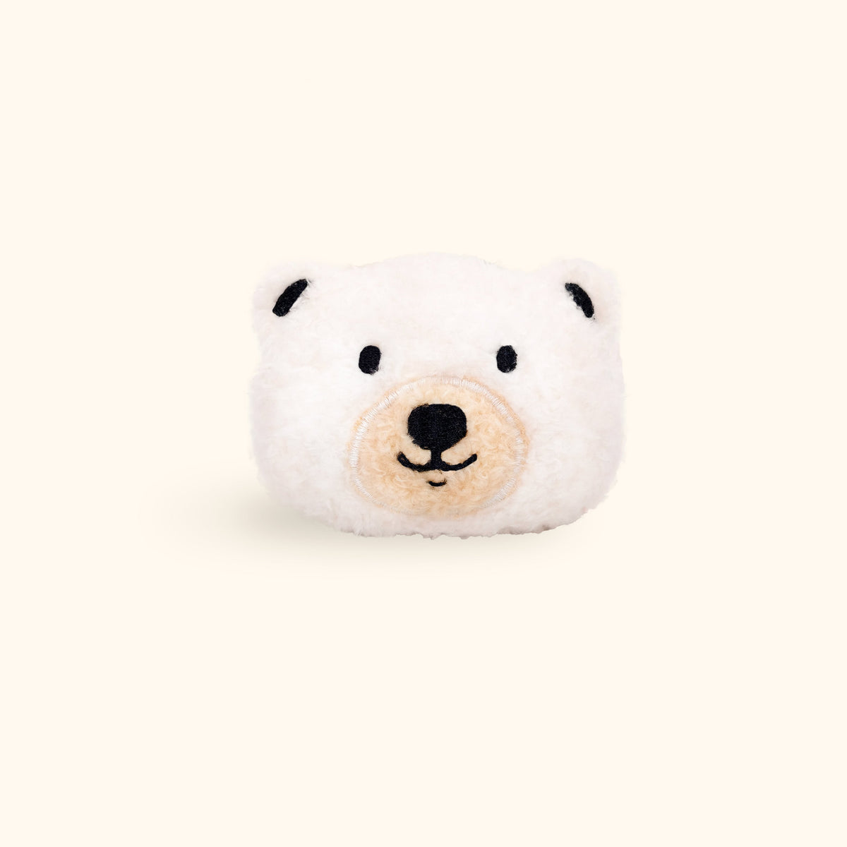 White Bear Plush Bag Charm – LuLuFun Studio Sherpa Teddy Bear Keychain