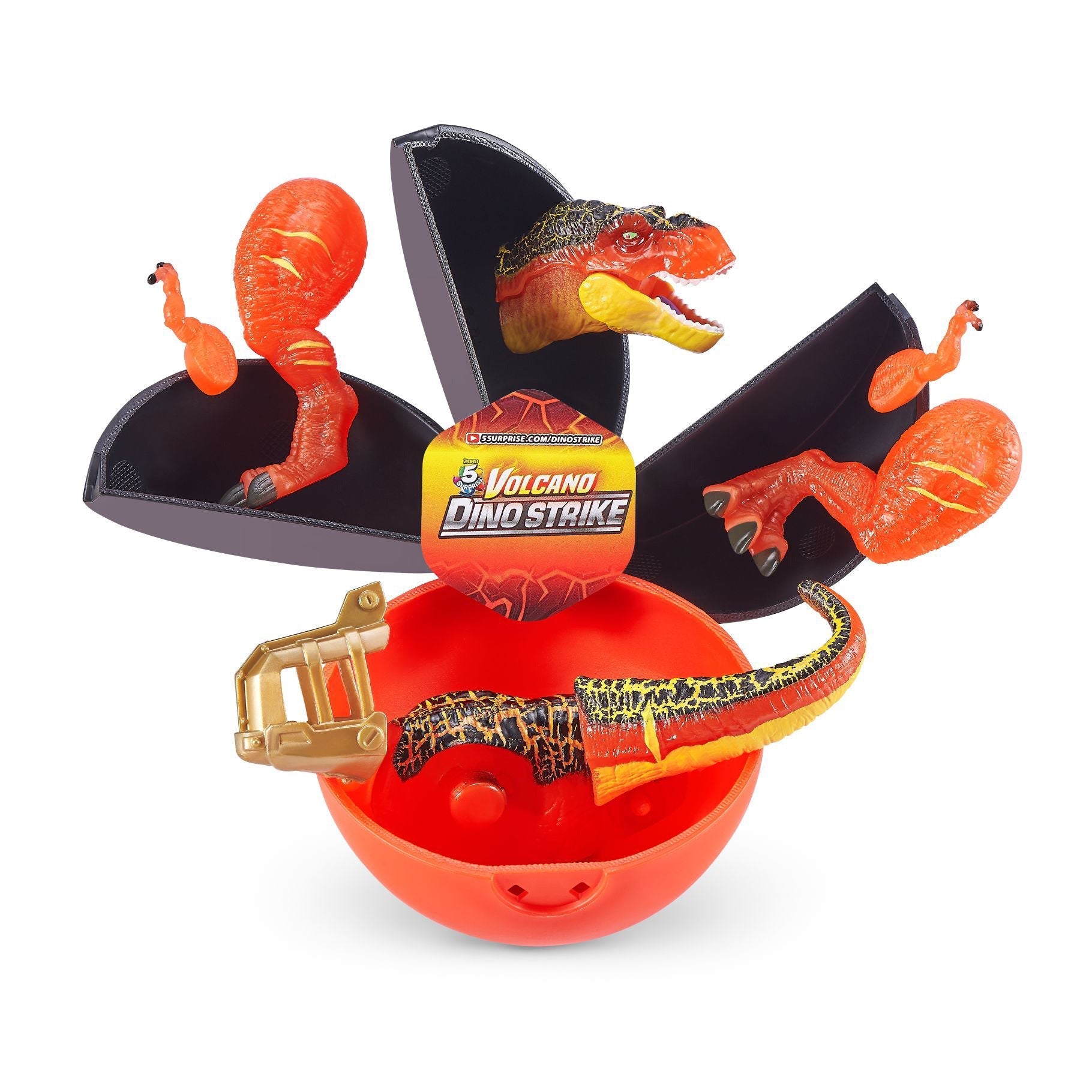 Snaps 5 Surprise Dino Strike Series 4 Volcano Dinosaur Action Playset